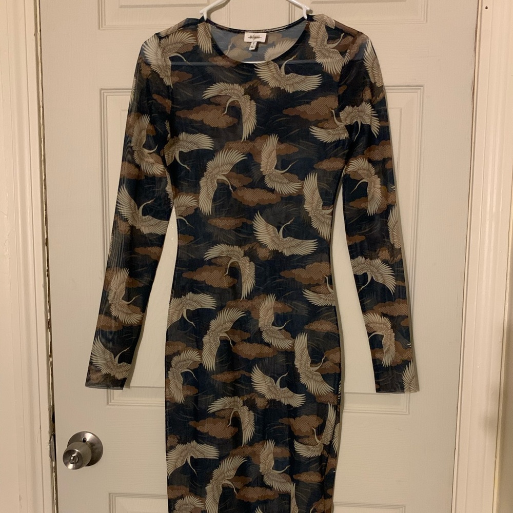 Daya by Zendaya Printed sheer dress